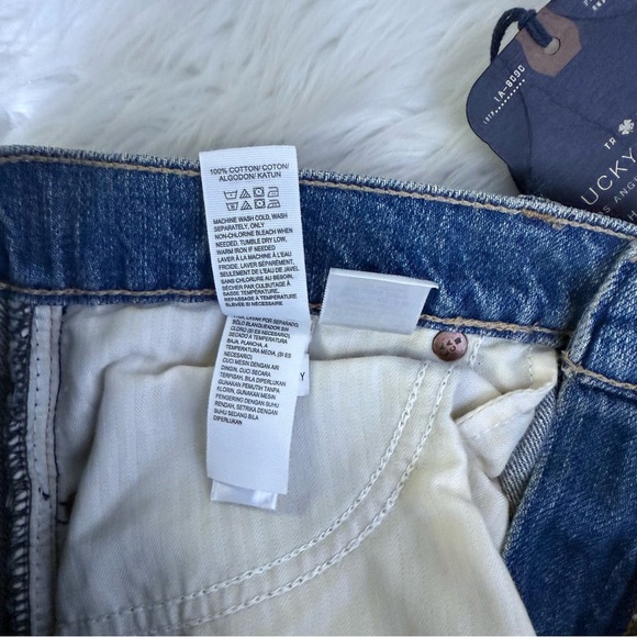 Lucky Brand Bridgett Skinny Blue Distressed Jeans Size 6 / 28 NwT - Picture 4 of 7